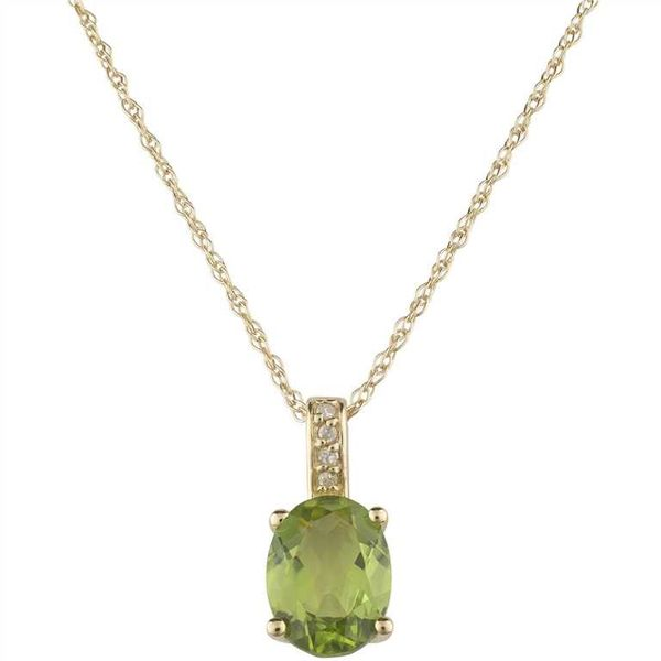 Oval Peridot Pendant Wesche Jewelers Melbourne, FL