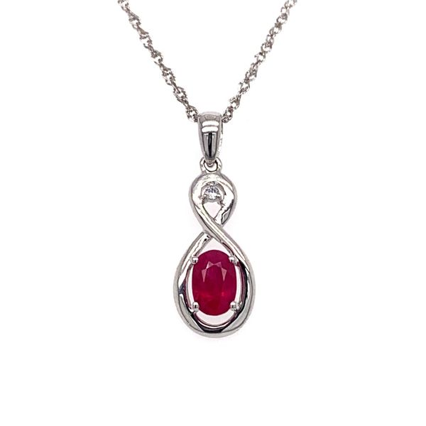 Ruby Infinity Pendant Wesche Jewelers Melbourne, FL