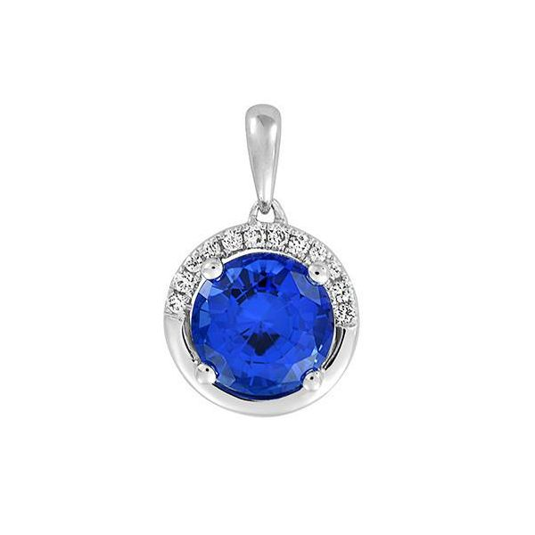 Blue Sapphire Pendant Wesche Jewelers Melbourne, FL