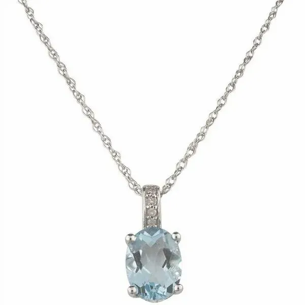 Aquamarine Pendant Wesche Jewelers Melbourne, FL