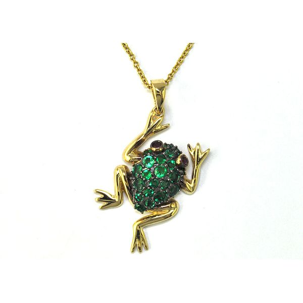 Emerald Frog Pendant Wesche Jewelers Melbourne, FL