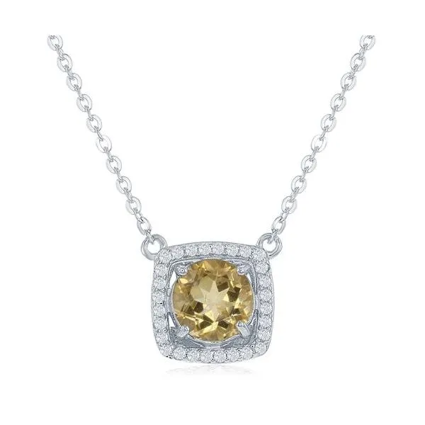 Citrine Pendant by Benjamin Cohen Wesche Jewelers Melbourne, FL