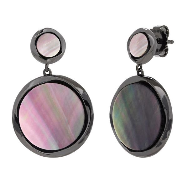 Black Mother of Pearl Drop Earrings by Honora Wesche Jewelers Melbourne, FL