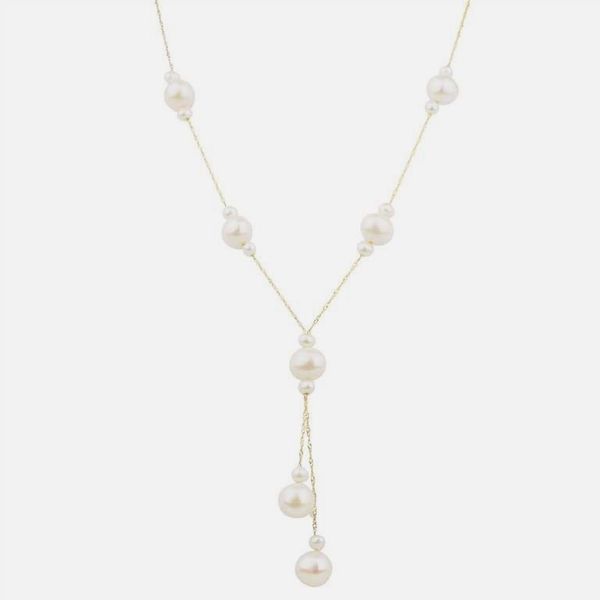 White Freshwater Pearl "Y" Necklace Wesche Jewelers Melbourne, FL