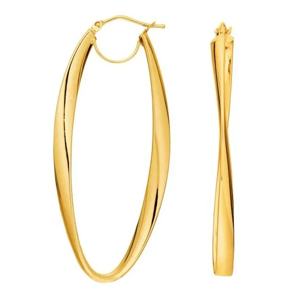 Oval Hoop Earrings by Royal Chain Wesche Jewelers Melbourne, FL