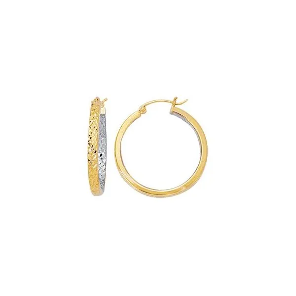 Diamond Cut Inside-Out Earrings by Royal Chain Wesche Jewelers Melbourne, FL