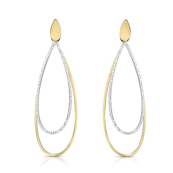 Diamond Cut Double Oval Earrings by Royal Chain Wesche Jewelers Melbourne, FL