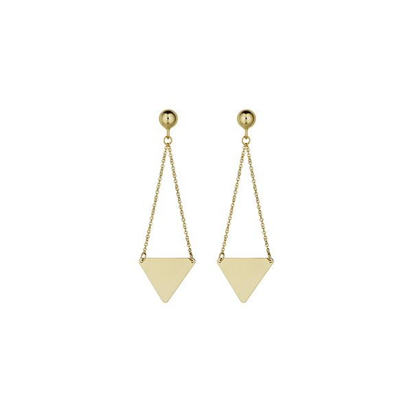 Triangle Drop Earrings Wesche Jewelers Melbourne, FL