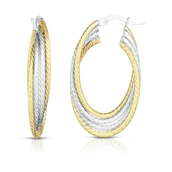 Intertwined Hoops Earrings by Royal Chain Wesche Jewelers Melbourne, FL