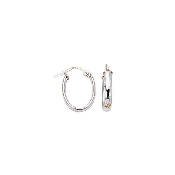 Shiny Oval Hoop Earrings by Royal Chain Wesche Jewelers Melbourne, FL