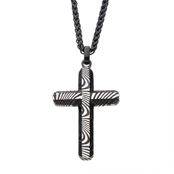 Damascus Cross Pendant by INOX Wesche Jewelers Melbourne, FL