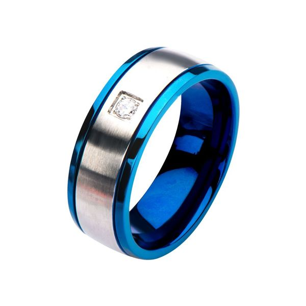  Blue Stainless Ring by INOX Wesche Jewelers Melbourne, FL