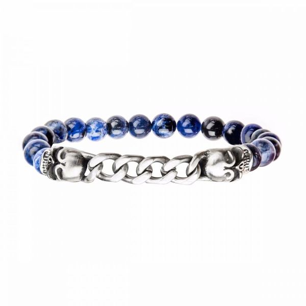 Sodalite Beaded Bracelet by INOX Wesche Jewelers Melbourne, FL