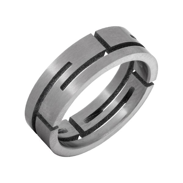 Titanium Cutout Band Wesche Jewelers Melbourne, FL