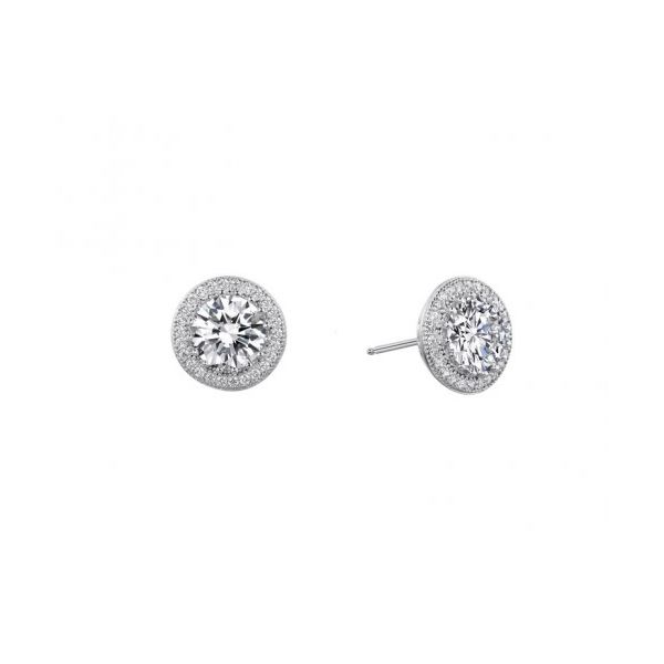 Diamond Halo Style Stud Earrings Wesche Jewelers Melbourne, FL