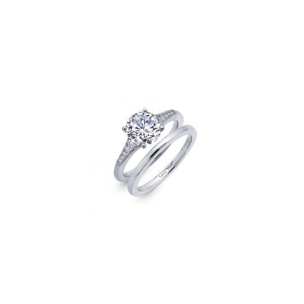 Simulated Diamond Solitaire Wedding Set by Lafonn Wesche Jewelers Melbourne, FL