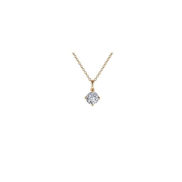 Simulated Diamond Solitaire 4 Prong Pendant by Lafonn Wesche Jewelers Melbourne, FL