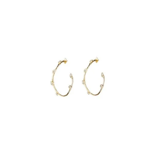 Crystal Accent Hoop Earrings by Alexis Bittar Wesche Jewelers Melbourne, FL