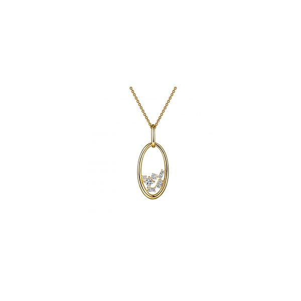 Simulated Diamond Multi-Stone Oval Pendant by Lafonn Wesche Jewelers Melbourne, FL