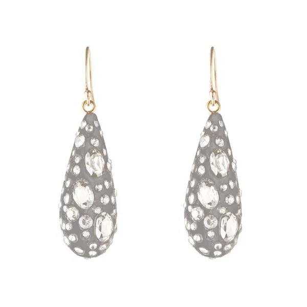 Silver Lucite Dewdrop Earrings Wesche Jewelers Melbourne, FL