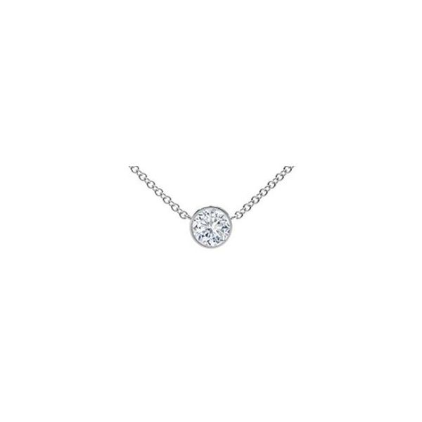 Round Diamond Stationed Solitaire Pendant from the "Tribute Collection" by Forevermark Wesche Jewelers Melbourne, FL