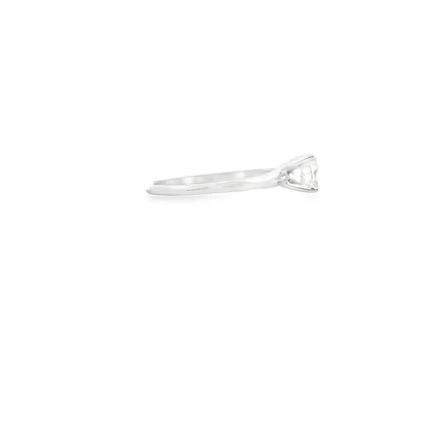 14K White Gold 1.00CT Round Brilliant Cut Diamond Solitaire Ring Image 4 West and Company Auburn, NY