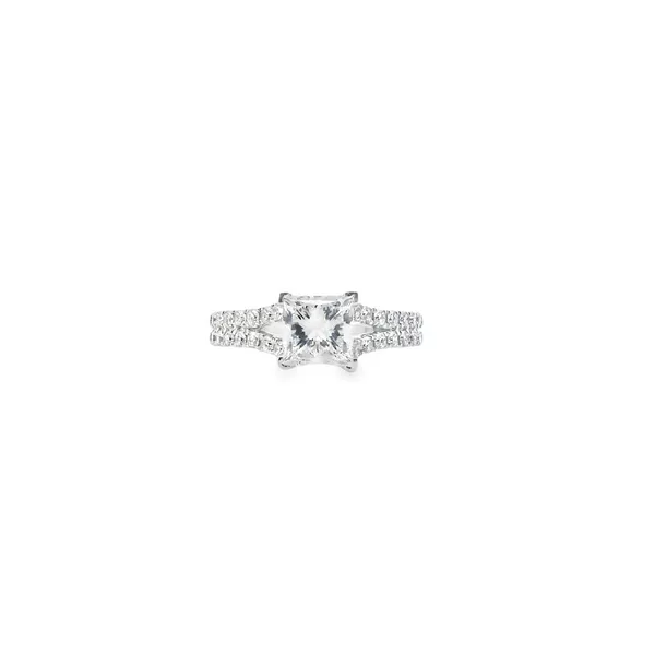 14K White Gold Laboratory Grown Princess Cut Diamond Ring 1.97CTW VS1 E West and Company Auburn, NY