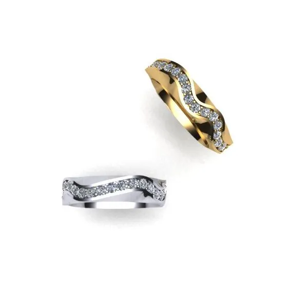 West and Company Signature Series Wave Diamond Band West and Company Auburn, NY