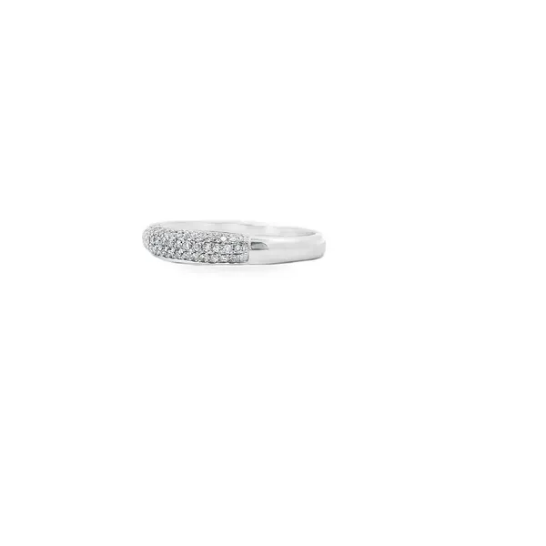 14K White Gold Pave Diamond Band 0.67CTW ( H SI) Image 2 West and Company Auburn, NY