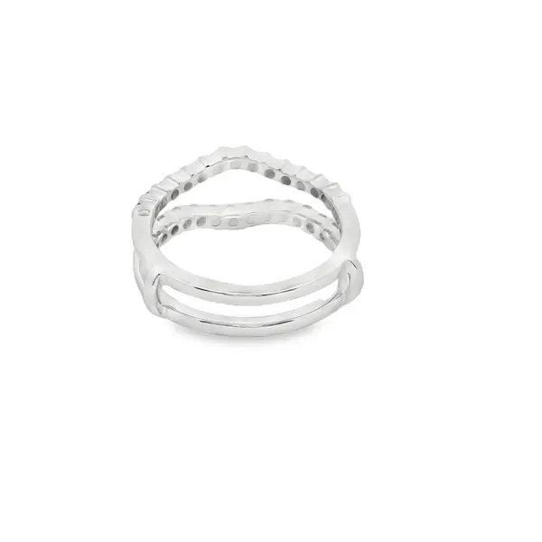 14K White Gold .50CTW Curved Diamond Insert Image 4 West and Company Auburn, NY