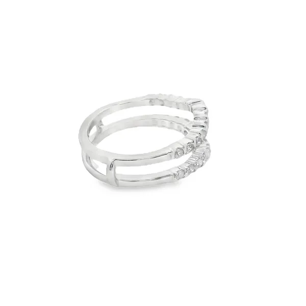 14K White Gold .50CTW Curved Diamond Insert Image 5 West and Company Auburn, NY