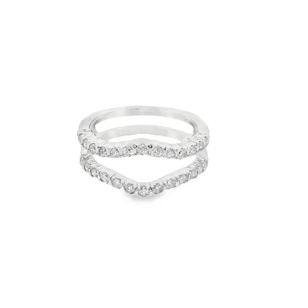 14K White Gold .50CTW Curved Diamond Insert West and Company Auburn, NY