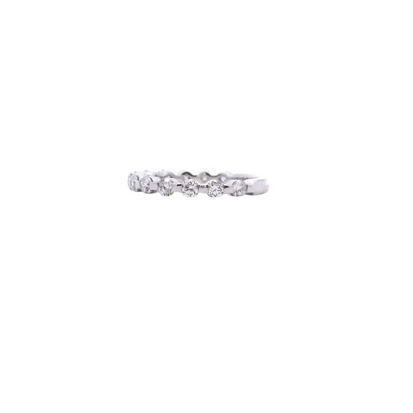 Platinum Single Shared Prong Diamond Band .78CTW G/SI Image 2 West and Company Auburn, NY