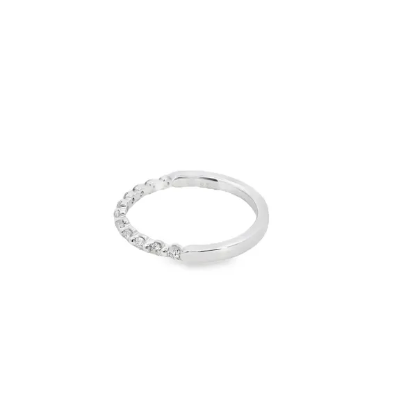 14K White Gold Secret Message Diamond Band .33TDW (1 4 3) Image 2 West and Company Auburn, NY