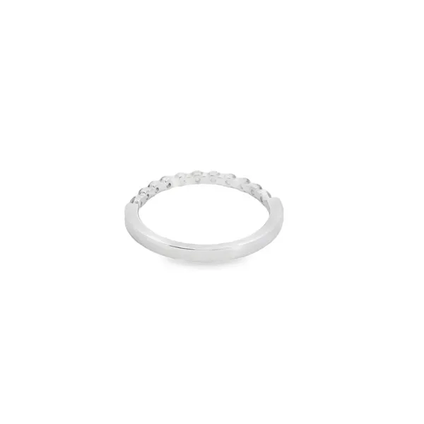 14K White Gold Secret Message Diamond Band .33TDW (1 4 3) Image 3 West and Company Auburn, NY