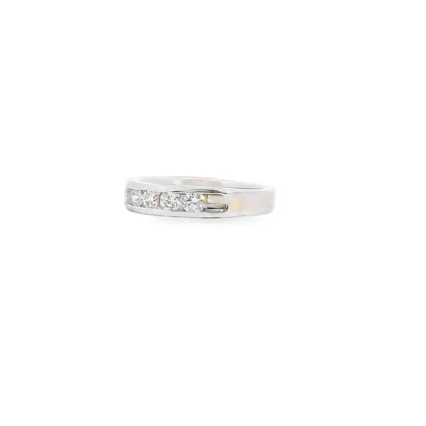 14K White Gold 1CTW Channel Cut Diamond Band Image 2 West and Company Auburn, NY