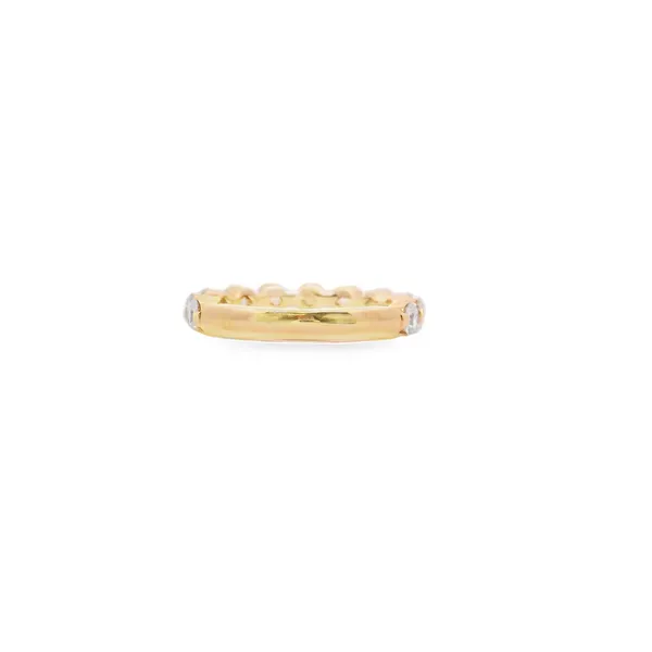 18K Yellow Gold Single Shared Prong Diamond Band 1.10CT SI1/G Image 3 West and Company Auburn, NY