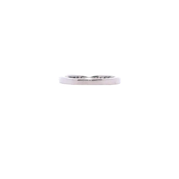 14K White Gold Tapered Fitted Diamond Band .22CTW Image 4 West and Company Auburn, NY