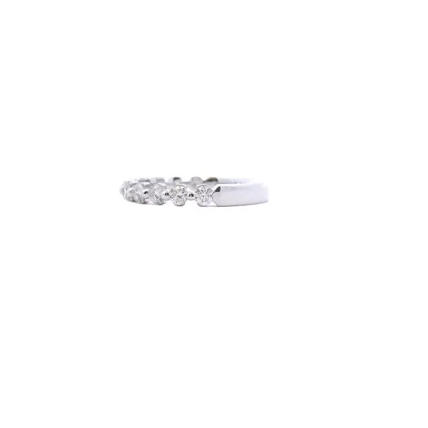 14K White Gold Hidden Messsage Diamond Bands .75CTW (1 4 3) Image 2 West and Company Auburn, NY