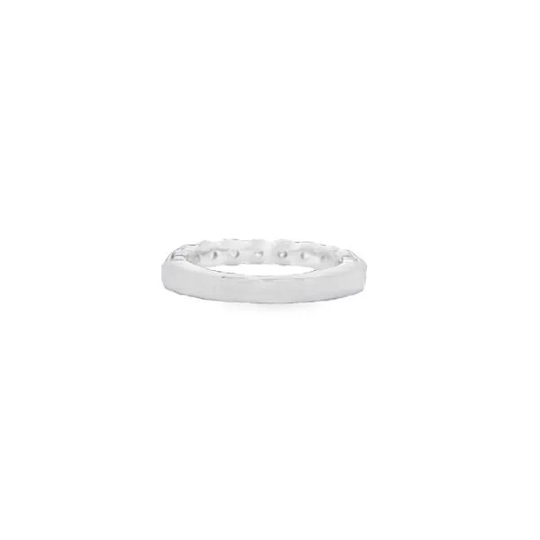 14K White Gold Hidden Message Diamond Band 1.00CTW (1 4 3) Image 3 West and Company Auburn, NY