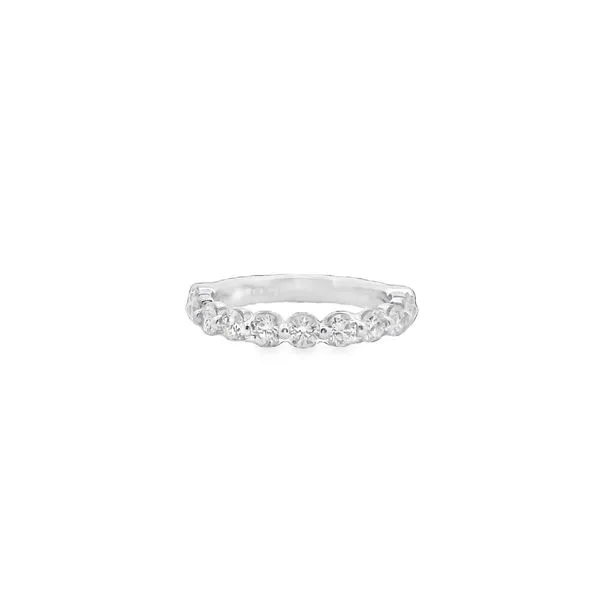 14K White Gold Hidden Message Diamond Band 1.00CTW (1 4 3) West and Company Auburn, NY