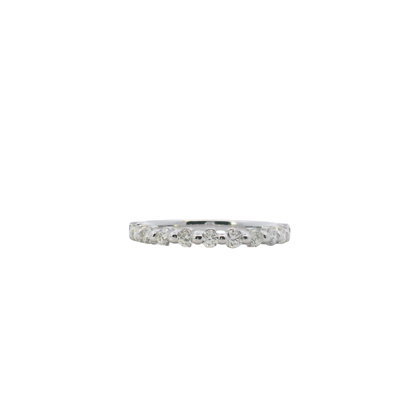 14K White Gold Secret Message Diamond Band .50CTW (1 4 3) West and Company Auburn, NY