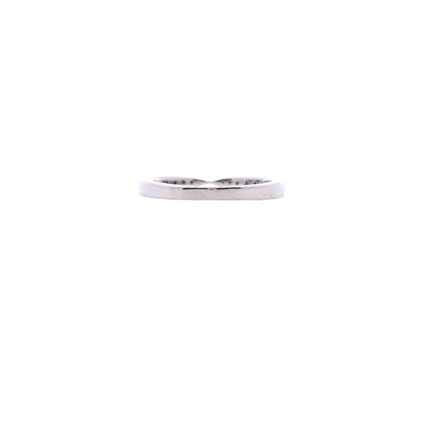 14K White Gold Tapered Fitted Diamond Band .22CTW Image 4 West and Company Auburn, NY