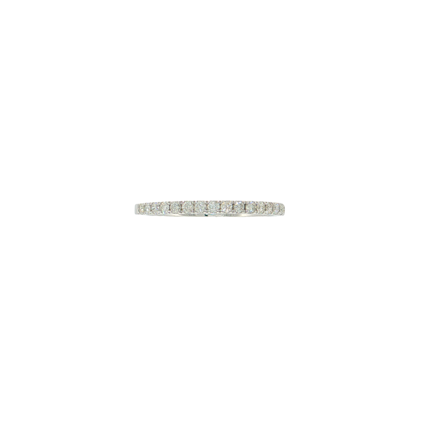 14K White Gold .29CTW Diamond Band West and Company Auburn, NY