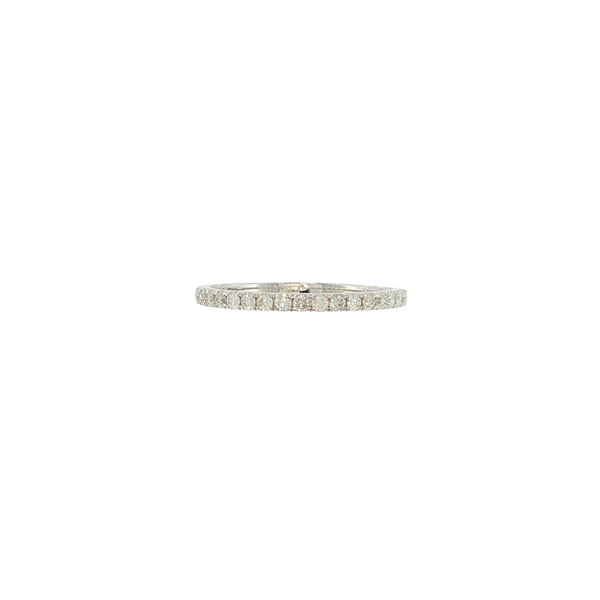 14K White Gold .29CTW Diamond Band West and Company Auburn, NY