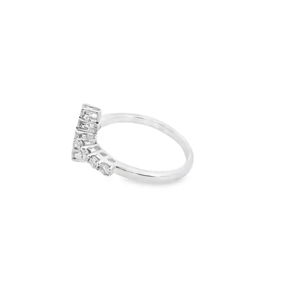 14K White Gold Diamond Cross Ring .50CTW Image 2 West and Company Auburn, NY
