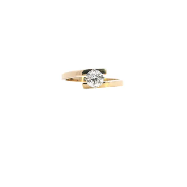 14K Yellow Gold 1/2Ct Diamond Bypass Design Ring West and Company Auburn, NY