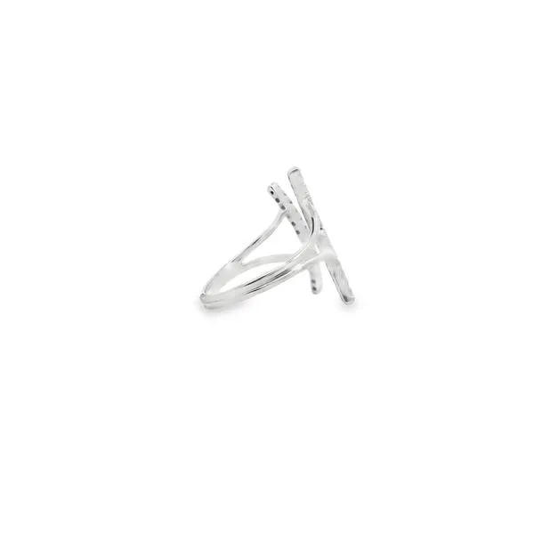 14K White Gold Negative Space Fashion Ring .25CTW Image 4 West and Company Auburn, NY