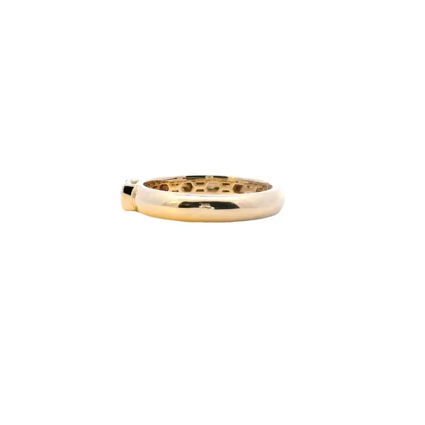 14K Yellow Gold Band with Laboratory Grown East - West Emerald Cut Diamond Image 2 West and Company Auburn, NY
