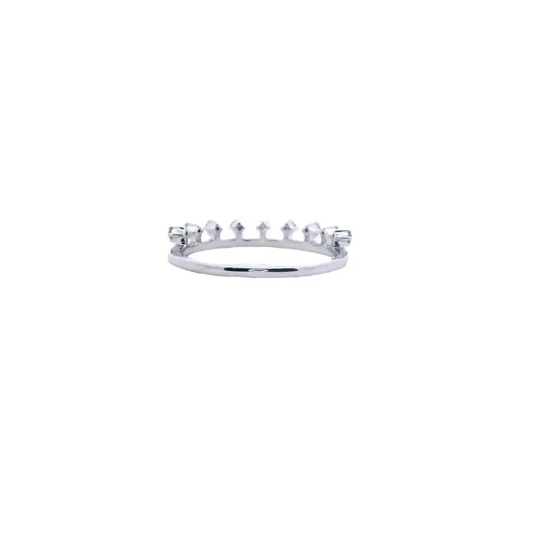 14K White Gold .20 CTW Diamond Tiara Ring Image 4 West and Company Auburn, NY